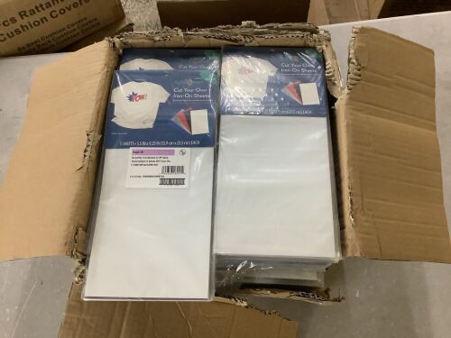 Case of (240) Cut Your Own Iron-On Sheets, 5 Pack