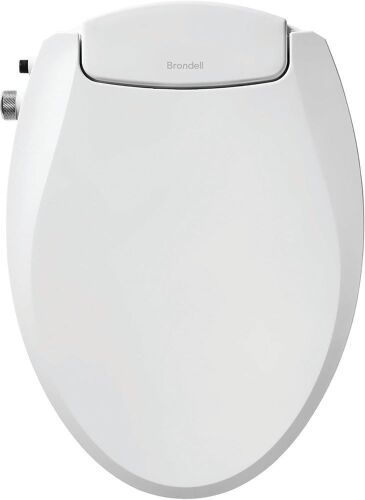 Brondell EcoSeat S101 Non-Electric Bidet Toilet Seat, Elongated, Dual Nozzle System, Ambient Water Temperature