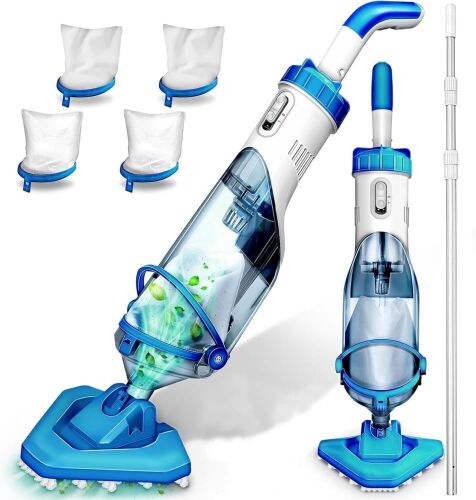LANCHEZ Cordless Handheld Pool Vacuum with Telescopic Pole