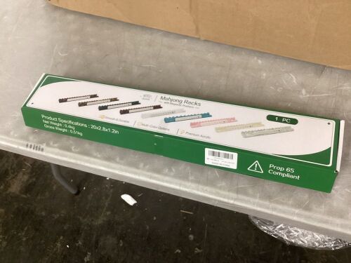 Mahjong Rack with Magnetic Pusher