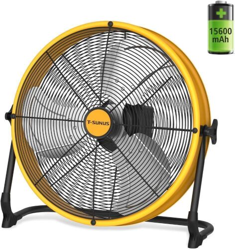 T-SUNUS 16" Battery Powered Floor Fan 15600mAh Rechargeable