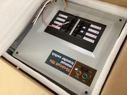 10 Circuit 50a Manual Transfer Switch