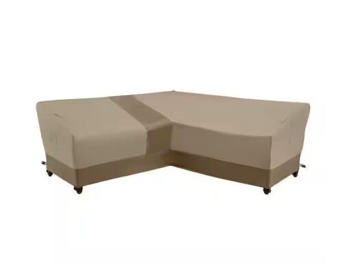 Hampton Bay V-Shape Beige Patio Furniture Cover
