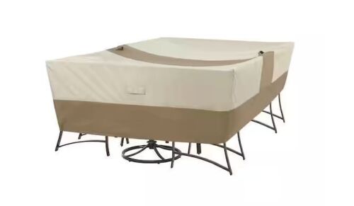 Hampton Bay Rectangular Outdoor Patio Table and Chair Cover