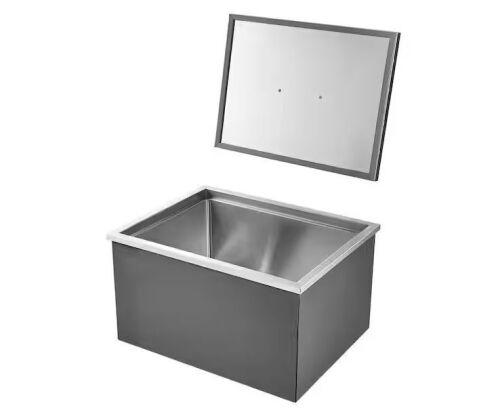 VEVOR Stainless Steel Drop-In Ice Chest, 22 in. L x 17 in. W x 12 in. H Cooler, 45.3 qt.