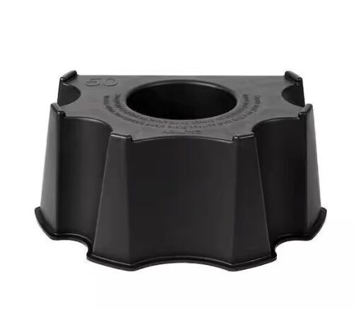 RTS Home Accents 50 Gal. Rain Collection Accessory Barrel Black Stand