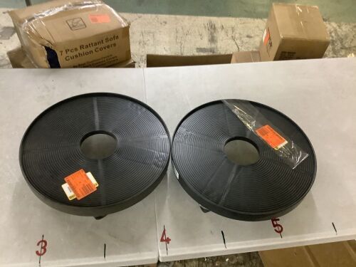 Lot of (2) Devault Enterprises 16 in. Plant Dolly/Caddy Black