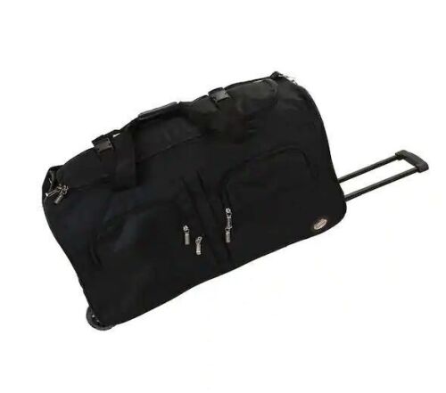 Rockland Voyage 30 in. Rolling Duffle Bag, Black