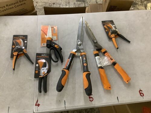 Lot of Fiskars Garden Tools