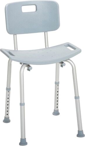 Drive Medical Shower Chair with Back and Suction Feet