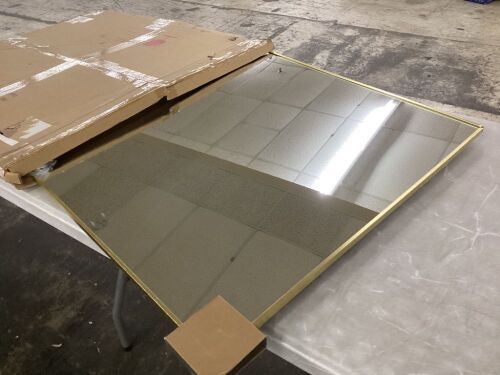 30" x 36" Gold Framed Mirror