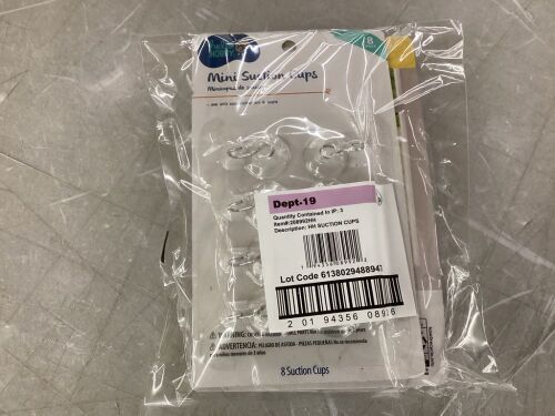 Case of (192) Mini Suction Cup Packs