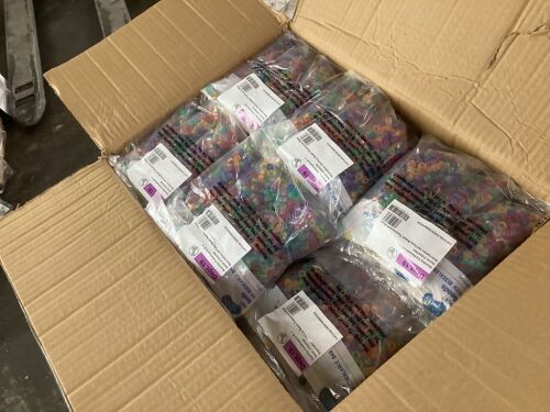 Case of (108) Translucent Pony Beads, 500pc