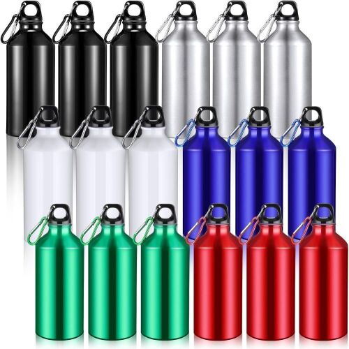 18 Pcs Aluminum Water Bottles, 13.5 oz