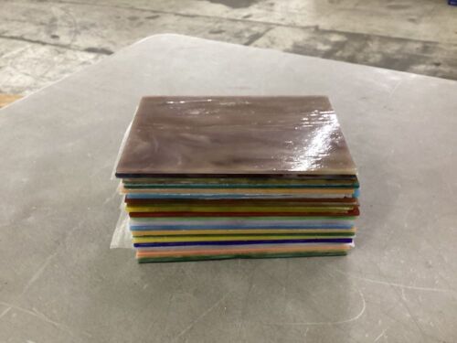 Assorted Stained Glass Pieces, 20ct