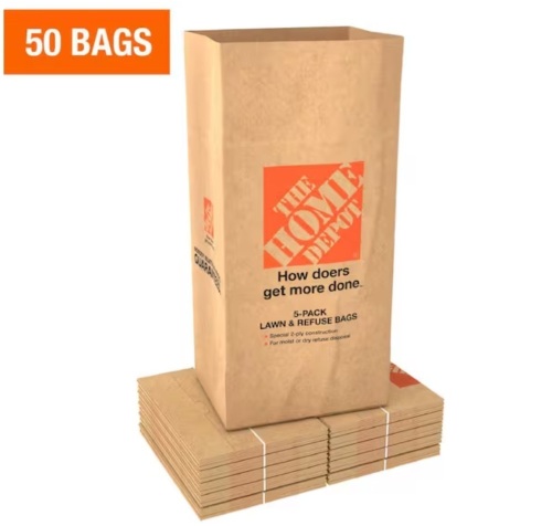 30 Gal. Paper Lawn and Leaf Bags (50 Count)