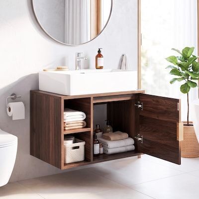 VINGLI 24 Inch Floating Bathroom Vanity - No Sink