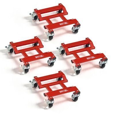 TUFFIOM 6000LBS Car Dolly Set of 4 with Solid Casters
