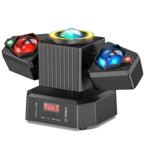 65W RGBW Dual-Arm Stage Light with Starry Effect, Remote/DMX512/Auto/Sound Control