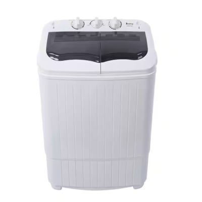 14.3lbs Mini Compact Twin Tub Semi-automatic Washing Machine