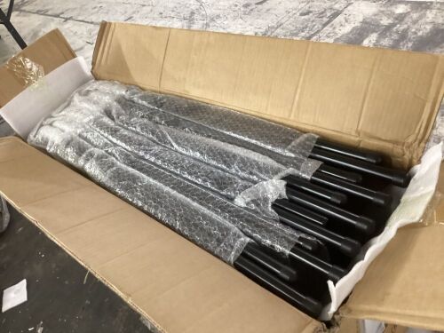 Black Folding Chairs, 6 Pack
