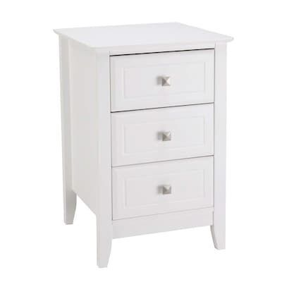 VINGLI 15.7D x 15.7W x 23.6H 3-Drawers Modern Night Stand
