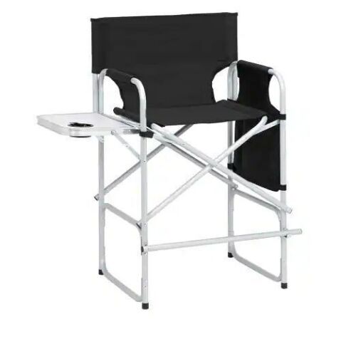 Folding Directors Chair with Side Table