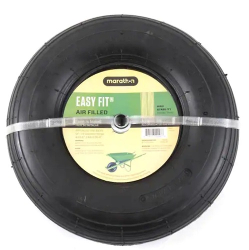 Marathon 13 in. Pneumatic Universal Wheelbarrow Wheel