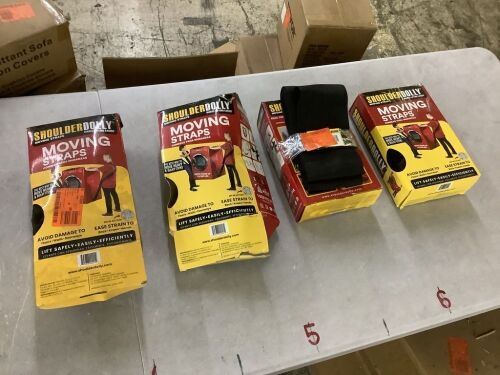 Lot of (4) ShoulderDolly Moving Straps - Uninspected
