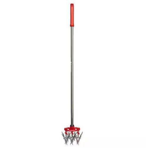 Corona MAX DiscCULTIVATOR Adjustable 6.5 in. Steel Tines with Red Comfort Grip Garden Disc Cultivator