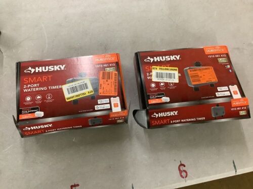 Lot of (2) Husky Smart Watering Timer for Irrigation and Sprinklers Powered by Hubspace