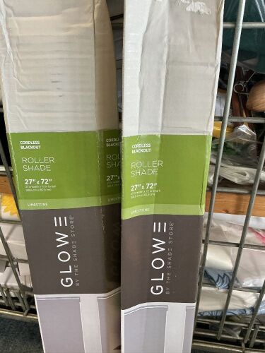 RollerShade 27 X 72, Limestone, Lot of 2
