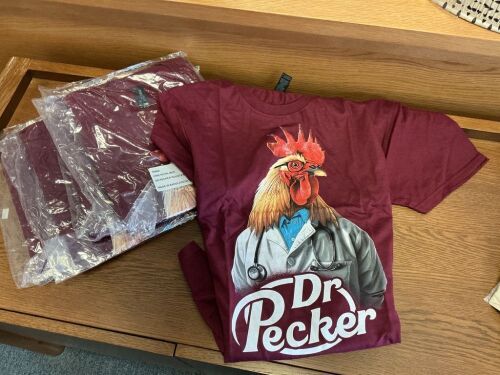 Dr. Pecker T-Shirts, Size Medium, Lot of 5