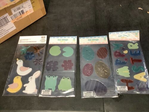 Case of Bullseye's Playground Easter-themed Gel Clings