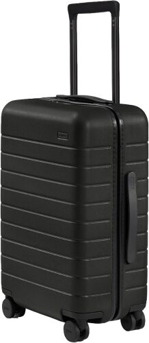 Away The Carry-On Luggage, 22-inch Lightweight Hardside Spinner Suitcase Durable & Lightweight, Premium 360° Spinner Wheels, Interior Compression System, TSA-Approved Lock, Jet Black