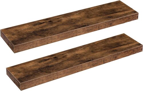 HOOBRO Floating Shelves for Wall, Wall Mounted Shelf Set of 2