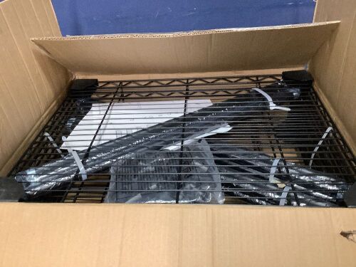 5-Tier Black Utility Wire Shelving Unit