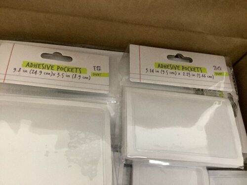 Bullseye's Playground Case of Label/Adhesive Pockets