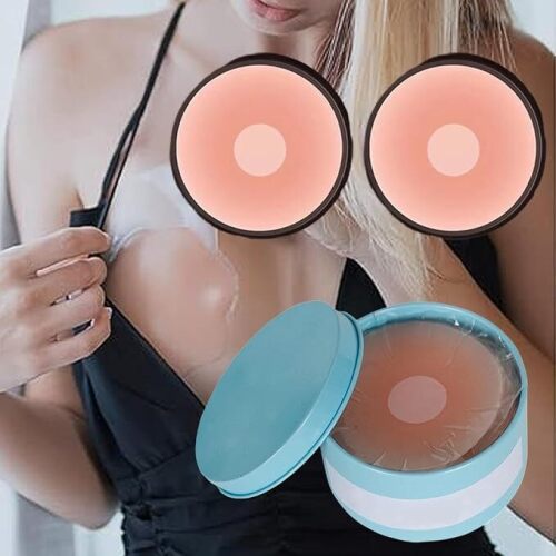 6 Pairs/Box Nipple Covers No Show Reusable Seamless Silicone Breast Stickers Self Adhesive Nipple Covers for Women