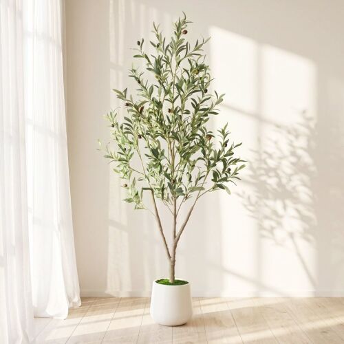 5 FT Tall Faux Olive Trees