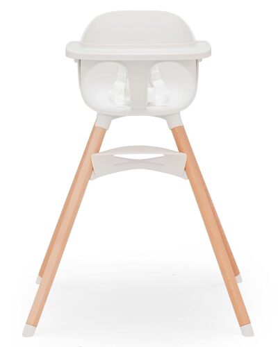 Lalo The Chair 3-in-1 Convertible High Chair for Babies and Toddlers Baby High Chair with 5-Point Safety Harness, Adjustable Footrest, Dishwasher Safe Tray, Non-Toxic Plastic, Coconut