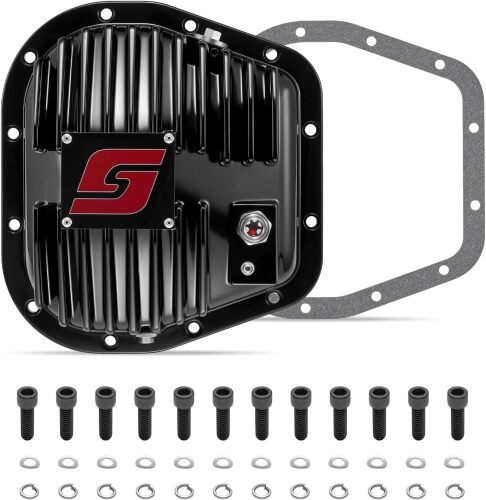 SPELAB Rear Differential Cover for 1997-2024 Ford F150 9.75 12 Bolt Black