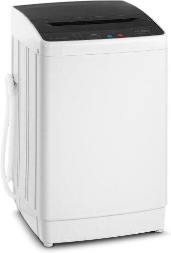 ROVSUN 30LBS Full-Automatic Portable Washer with Stainless Steel Drum, Washer and Spin Dryer Combo with Drain Pump