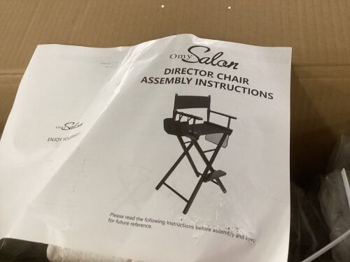 Folding Directors Chair - Loose Hardware