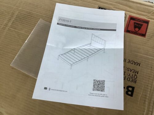 Twin Bed Frame with Headboard