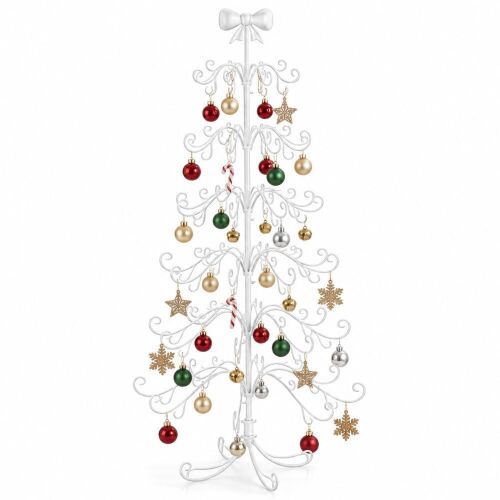 6 ft Wrought Iron Bow-Top Ornament Display Tree