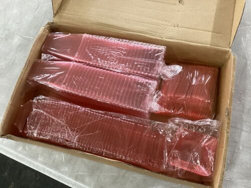 Plastic Dessert Cups with Lids & Spoons, 50pc