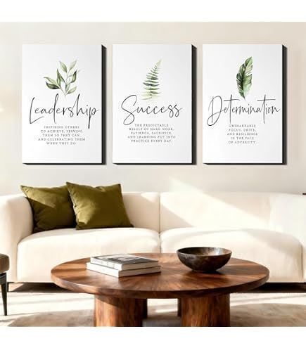 3 Panel Motivational Wall Art 3' x 2'