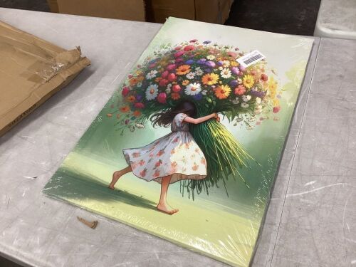 Floral Wall Art Canvas, 16" x 24"