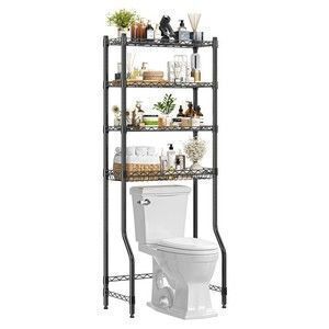 4 Tier Over The Toilet Storage Rack